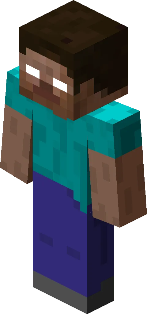 Herobrine character model — the legendary Minecraft myth